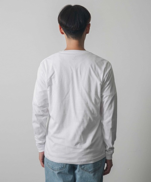 HANES（ヘインズ）の「『別注』Hanes×DOORS　2P DOORS Fit Long-Sleeve T-shirts（Tシャツ/カットソー・メンズ・ホワイト・LARGE/MEDIUM/X-LARGE）」の6枚目の写真