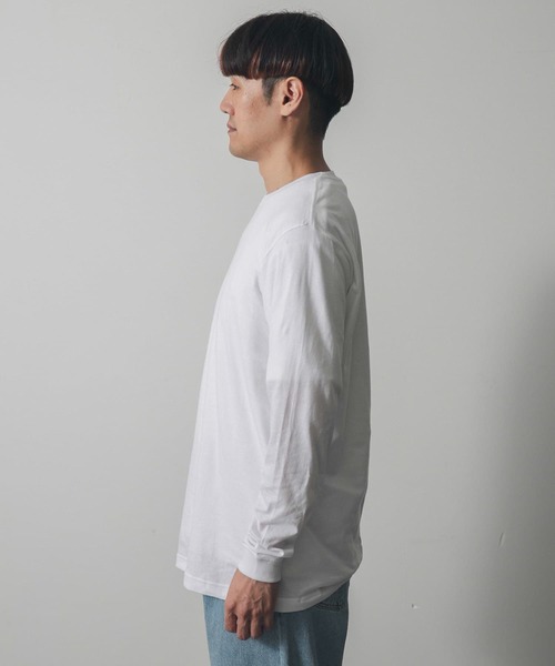 HANES（ヘインズ）の「『別注』Hanes×DOORS　2P DOORS Fit Long-Sleeve T-shirts（Tシャツ/カットソー・メンズ・ホワイト・LARGE/MEDIUM/X-LARGE）」の8枚目の写真