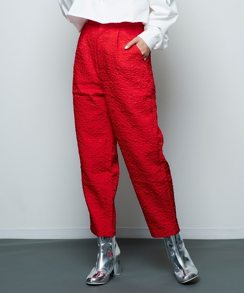 Narcissus（ナルシス）の「【MIDVEIN】ポコポコテーパードパンツ（その他パンツ・レディース・ブラック/レッド・FREE）」の21枚目の写真