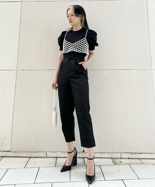 Narcissus（ナルシス）の「【MIDVEIN】ポコポコテーパードパンツ（その他パンツ・レディース・ブラック/レッド・FREE）」の17枚目の写真