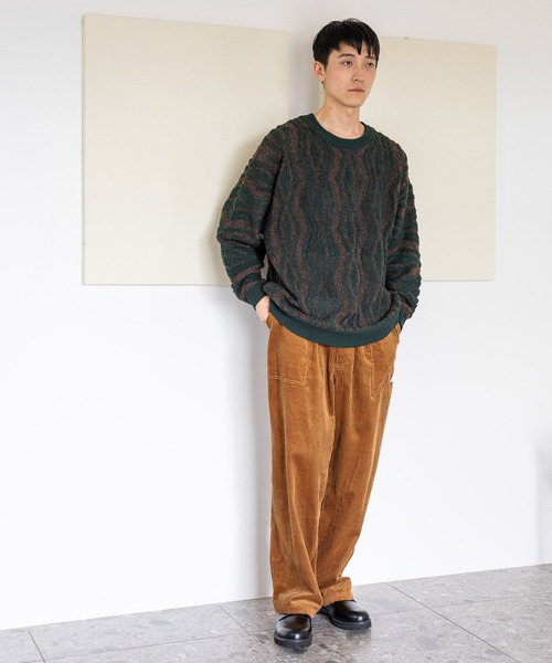 niko and...(ニコアンド)の「ジオメループニットプルオーバー(ニット/セーター・メンズ・イエロー/グリーン/ネイビー・MEDIUM/LARGE)」の20枚目の写真