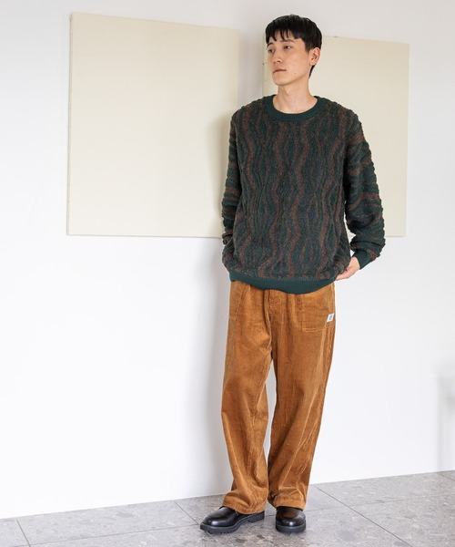 niko and...(ニコアンド)の「ジオメループニットプルオーバー(ニット/セーター・メンズ・イエロー/グリーン/ネイビー・MEDIUM/LARGE)」の21枚目の写真