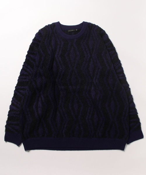 niko and...(ニコアンド)の「ジオメループニットプルオーバー(ニット/セーター・メンズ・イエロー/グリーン/ネイビー・MEDIUM/LARGE)」の14枚目の写真