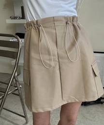 フェイクレザーレザーミニスカート