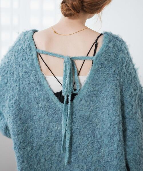 WEGO(ウィゴー)の「WEGO/デザインブークレビッグプルオーバー(ニット/セーター・レディース・サックスブルー/グレー・FREE)」の8枚目の写真