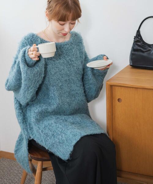 WEGO(ウィゴー)の「WEGO/デザインブークレビッグプルオーバー(ニット/セーター・レディース・サックスブルー/グレー・FREE)」の18枚目の写真