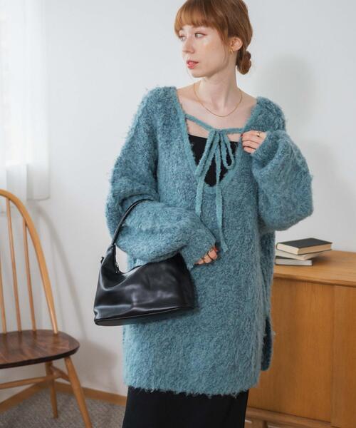 WEGO(ウィゴー)の「WEGO/デザインブークレビッグプルオーバー(ニット/セーター・レディース・サックスブルー/グレー・FREE)」の19枚目の写真