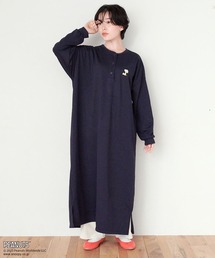 【ピーナッツ/PEANUTS】スヌーピーキーネックワンピース