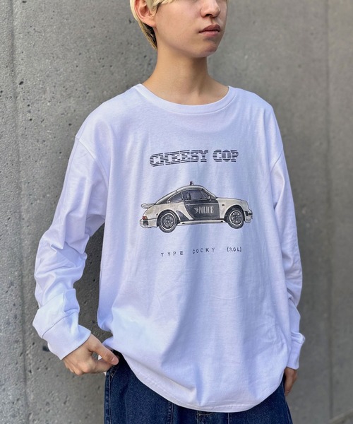 CIAOPANIC（チャオパニック）の「【ZOZO限定】ビンテージスポーツカーロンT（Tシャツ/カットソー・メンズ・ブラック×レッド/ホワイト×ホワイト/ブラック×ブラック/ブラック×グリーン/ホワイト×イエロー/ホワイト×ブルー・XXS/M/XS/XXXL/L/S/XXL/XL）」の2枚目の写真