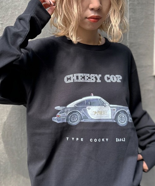 CIAOPANIC（チャオパニック）の「【ZOZO限定】ビンテージスポーツカーロンT（Tシャツ/カットソー・メンズ・ブラック×レッド/ホワイト×ホワイト/ブラック×ブラック/ブラック×グリーン/ホワイト×イエロー/ホワイト×ブルー・XXS/M/XS/XXXL/L/S/XXL/XL）」の4枚目の写真