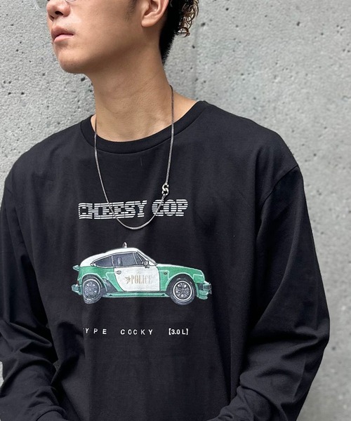 CIAOPANIC（チャオパニック）の「【ZOZO限定】ビンテージスポーツカーロンT（Tシャツ/カットソー・メンズ・ブラック×レッド/ホワイト×ホワイト/ブラック×ブラック/ブラック×グリーン/ホワイト×イエロー/ホワイト×ブルー・XXS/M/XS/XXXL/L/S/XXL/XL）」の6枚目の写真