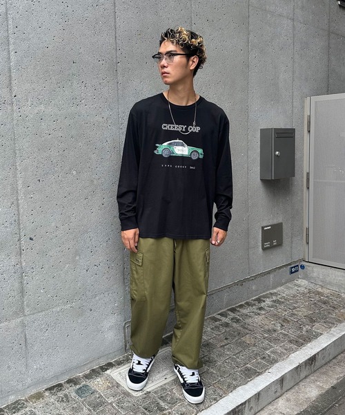CIAOPANIC（チャオパニック）の「【ZOZO限定】ビンテージスポーツカーロンT（Tシャツ/カットソー・メンズ・ブラック×レッド/ホワイト×ホワイト/ブラック×ブラック/ブラック×グリーン/ホワイト×イエロー/ホワイト×ブルー・XXS/M/XS/XXXL/L/S/XXL/XL）」の22枚目の写真
