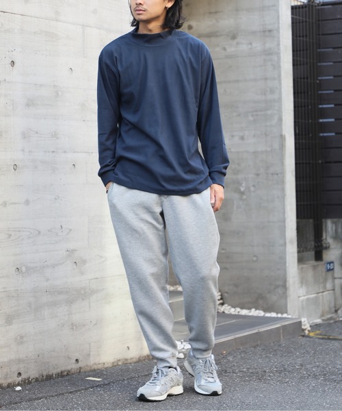 SETUP7(セットアップセブン)の「【SETUP7】T/Puピーチ起毛スムース 無地 ハイネックトップス TNS(Tシャツ/カットソー・メンズ・ネイビー/ブラック/オフホワイト/グレー・LL/L/M)」の20枚目の写真