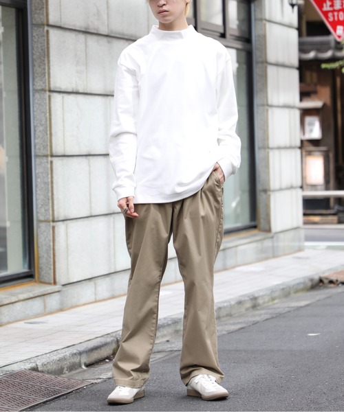 SETUP7(セットアップセブン)の「【SETUP7】T/Puピーチ起毛スムース 無地 ハイネックトップス TNS(Tシャツ/カットソー・メンズ・ネイビー/ブラック/オフホワイト/グレー・LL/L/M)」の6枚目の写真