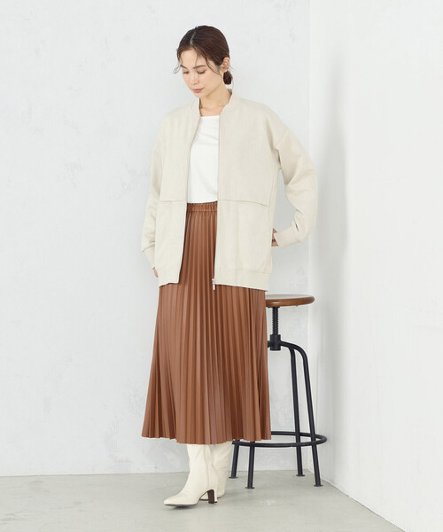 COMME CA ISM（コムサイズム）の「プリーツスカート（スカート・レディース・アイボリー/ブラック/グレイッシュベージュ/キャメル・SMALL/MEDIUM/LARGE）」の15枚目の写真