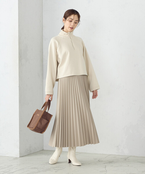 COMME CA ISM（コムサイズム）の「プリーツスカート（スカート・レディース・アイボリー/ブラック/グレイッシュベージュ/キャメル・SMALL/MEDIUM/LARGE）」の17枚目の写真