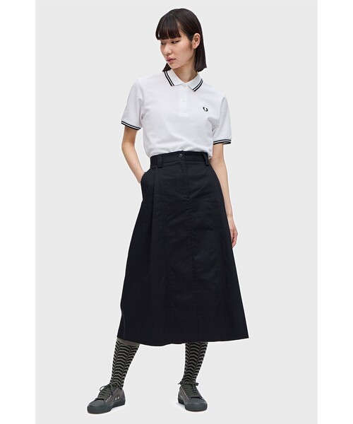 Ray BEAMS（レイビームス）の「FRED PERRY / The Fred Perry Shirt - G3600（ポロシャツ・レディース・ホワイト/ブラック・8/10）」の8枚目の写真