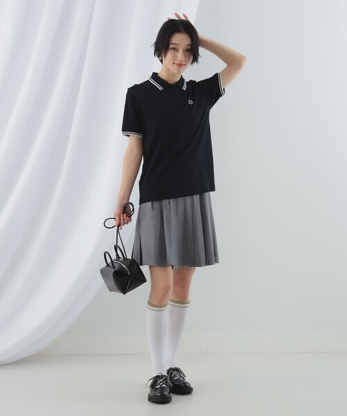 Ray BEAMS（レイビームス）の「FRED PERRY / The Fred Perry Shirt - G3600（ポロシャツ・レディース・ホワイト/ブラック・8/10）」の14枚目の写真