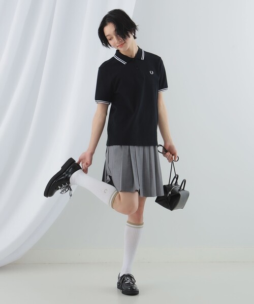 Ray BEAMS（レイビームス）の「FRED PERRY / The Fred Perry Shirt - G3600（ポロシャツ・レディース・ホワイト/ブラック・8/10）」の15枚目の写真