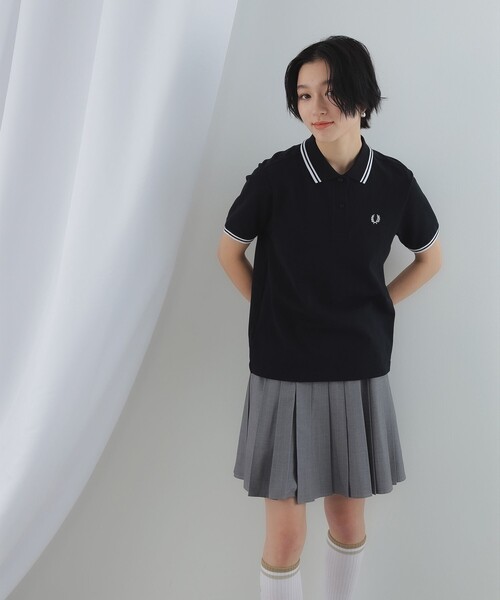Ray BEAMS（レイビームス）の「FRED PERRY / The Fred Perry Shirt - G3600（ポロシャツ・レディース・ホワイト/ブラック・8/10）」の16枚目の写真