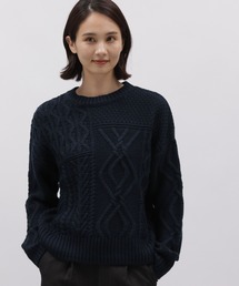 LAKOLE | 3ゲージパッチケーブルプルオーバー / 988975(ニット/セーター)