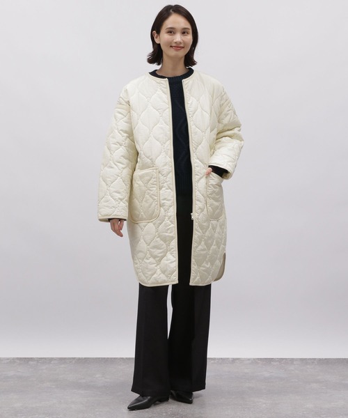 LAKOLE（ラコレ）の「3ゲージパッチケーブルプルオーバー / 988975（ニット/セーター・レディース・モカ/アイボリー/ネイビー・SMALL/MEDIUM）」の5枚目の写真