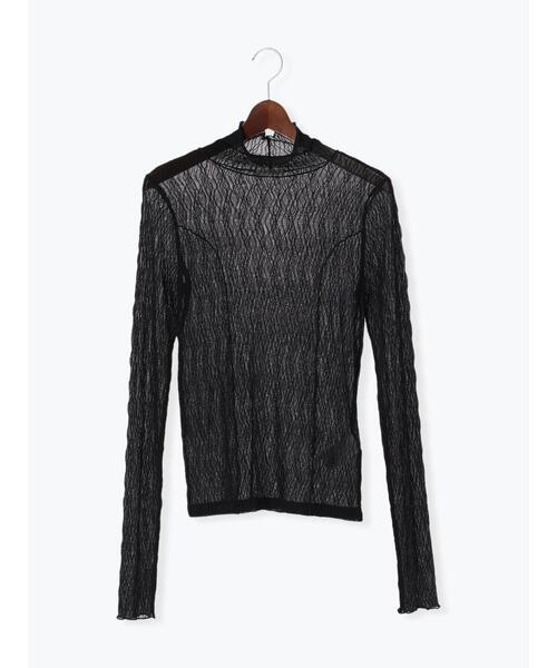 Te chichi（テチチ）の「アウトメローウェーブメッシュトップス（Tシャツ/カットソー・レディース・カーキ/オフホワイト/ブラック・F）」の12枚目の写真