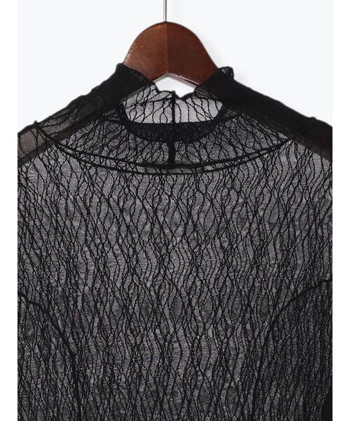 Te chichi（テチチ）の「アウトメローウェーブメッシュトップス（Tシャツ/カットソー・レディース・カーキ/オフホワイト/ブラック・F）」の17枚目の写真