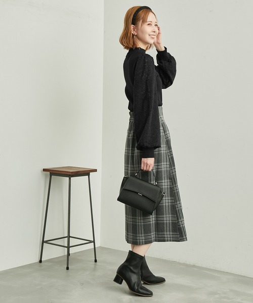 ROPE' PICNIC（ロペピクニック）の「袖レースニットプルオーバー（ニット/セーター・レディース・ベージュ/オフホワイト/ブラック/ブルー系その他4・38/40）」の15枚目の写真