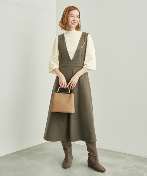 ROPE' PICNIC（ロペピクニック）の「袖レースニットプルオーバー（ニット/セーター・レディース・ベージュ/オフホワイト/ブラック/ブルー系その他4・38/40）」の16枚目の写真