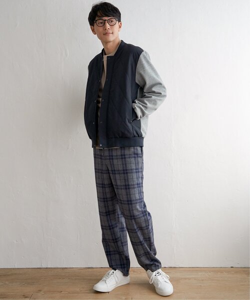 ikka（イッカ）の「チェックテーパードワイドパンツ（その他パンツ・メンズ・ネイビー/ブラウン・L/M/XL）」の21枚目の写真