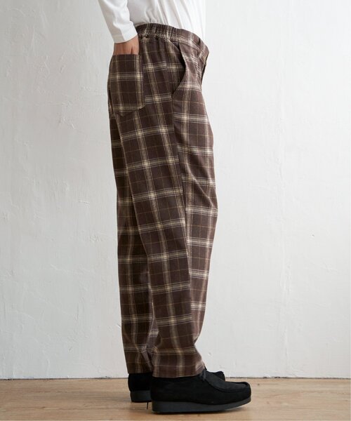 ikka（イッカ）の「チェックテーパードワイドパンツ（その他パンツ・メンズ・ネイビー/ブラウン・L/M/XL）」の22枚目の写真