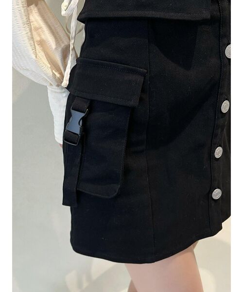 EATME（イートミー）の「フラップポケットカーゴスカート（スカート・レディース・グリーン/ブラック/ベージュ・SMALL/MEDIUM）」の11枚目の写真