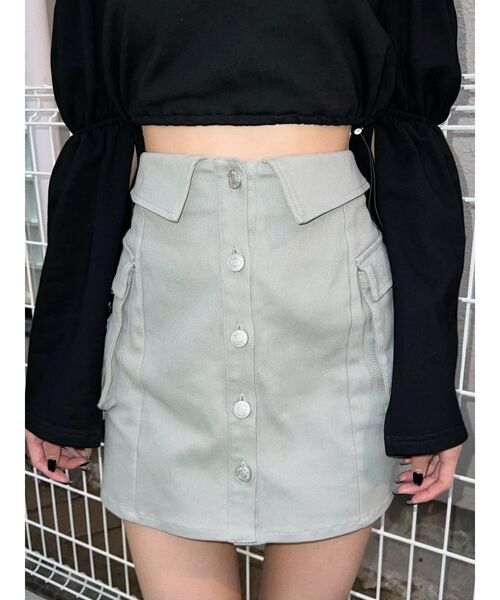 EATME（イートミー）の「フラップポケットカーゴスカート（スカート・レディース・グリーン/ブラック/ベージュ・SMALL/MEDIUM）」の19枚目の写真