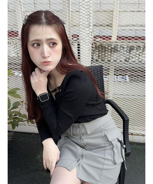 EATME（イートミー）の「フラップポケットカーゴスカート（スカート・レディース・グリーン/ブラック/ベージュ・SMALL/MEDIUM）」の22枚目の写真