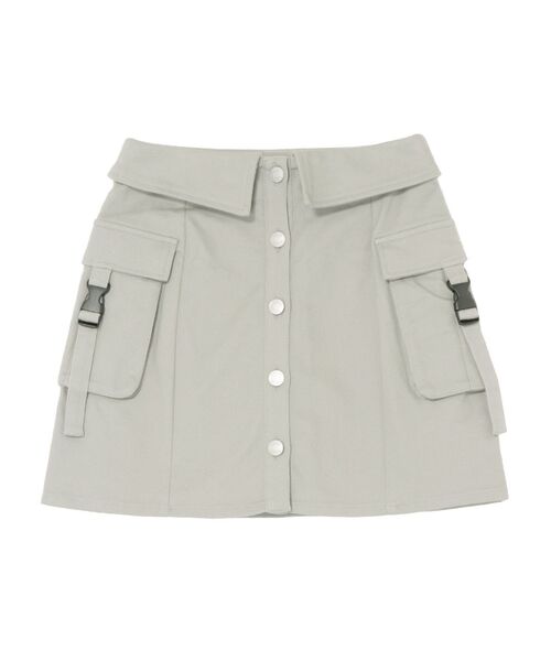 EATME（イートミー）の「フラップポケットカーゴスカート（スカート・レディース・グリーン/ブラック/ベージュ・SMALL/MEDIUM）」の5枚目の写真