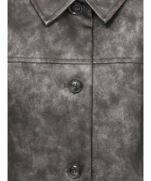 EVRIS（エヴリス）の「ビンテージライクフェイクレザーブルゾン（ブルゾン・レディース・ブラック/ブラウン・FREE）」の20枚目の写真