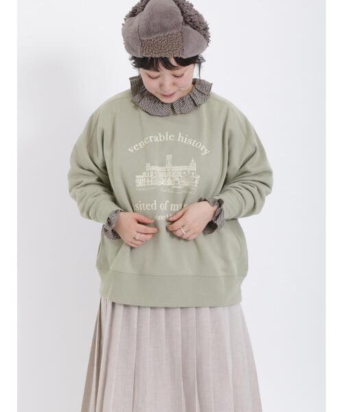 Samansa Mos2（サマンサ モスモス）の「モチーフプリントスウェット（Tシャツ/カットソー・レディース・ピンク/グリーン/ネイビー/オフホワイト・F）」の8枚目の写真