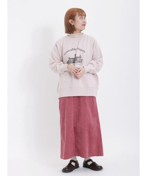 Samansa Mos2（サマンサ モスモス）の「モチーフプリントスウェット（Tシャツ/カットソー・レディース・ピンク/グリーン/ネイビー/オフホワイト・F）」の11枚目の写真