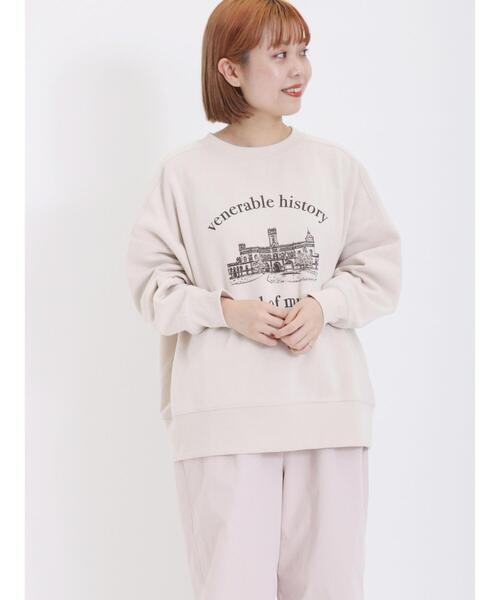 Samansa Mos2（サマンサ モスモス）の「モチーフプリントスウェット（Tシャツ/カットソー・レディース・ピンク/グリーン/ネイビー/オフホワイト・F）」の13枚目の写真