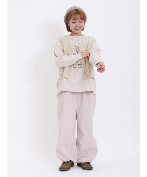 Samansa Mos2（サマンサ モスモス）の「モチーフプリントスウェット（Tシャツ/カットソー・レディース・ピンク/グリーン/ネイビー/オフホワイト・F）」の15枚目の写真