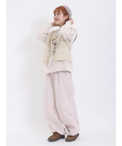 Samansa Mos2（サマンサ モスモス）の「モチーフプリントスウェット（Tシャツ/カットソー・レディース・ピンク/グリーン/ネイビー/オフホワイト・F）」の19枚目の写真