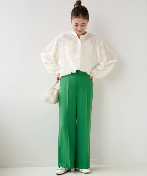 JOURNAL STANDARD relume（ジャーナルスタンダード　レリューム）の「《追加2》フラワージャガードスリーブタックブラウス（シャツ/ブラウス・レディース・ホワイト・FREE）」の17枚目の写真