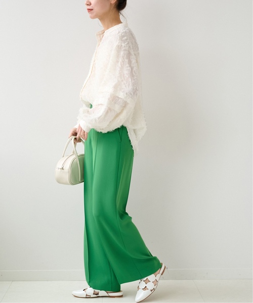 JOURNAL STANDARD relume（ジャーナルスタンダード　レリューム）の「《追加2》フラワージャガードスリーブタックブラウス（シャツ/ブラウス・レディース・ホワイト・FREE）」の18枚目の写真