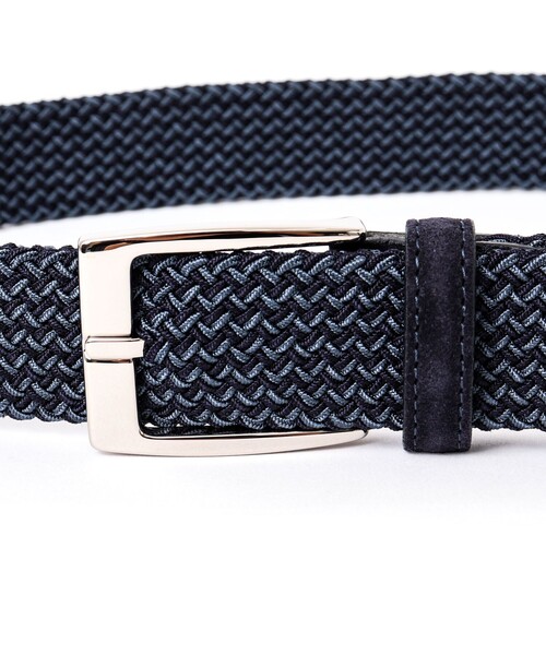 SADDLERS（サドラーズ）の「【Saddler's/サドラーズ】別注イントレチャートMIX35 イタリア製 メッシュベルト（ベルト・メンズ・ベージュ系その他3/ブラック系その他3/ブルー系その他7・FREE）」の6枚目の写真