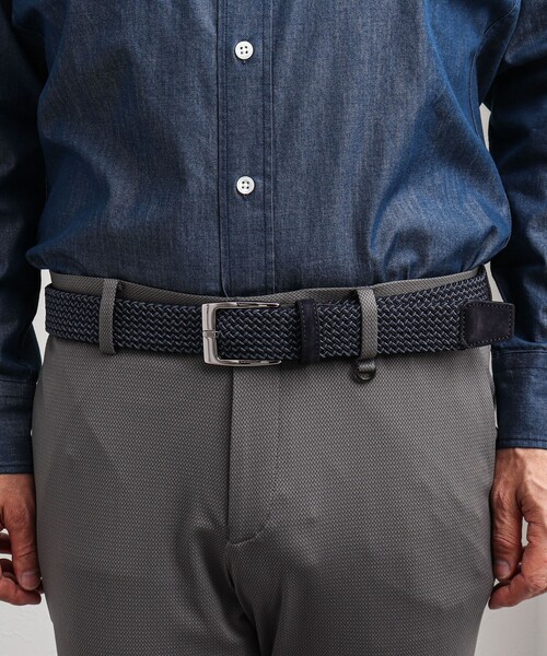 SADDLERS（サドラーズ）の「【Saddler's/サドラーズ】別注イントレチャートMIX35 イタリア製 メッシュベルト（ベルト・メンズ・ベージュ系その他3/ブラック系その他3/ブルー系その他7・FREE）」の14枚目の写真