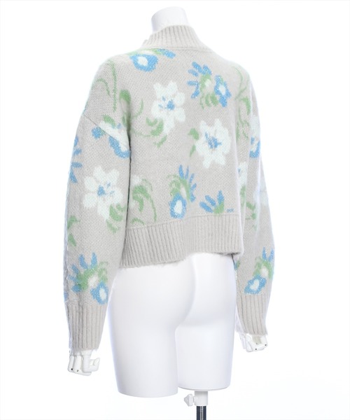 clear（クリア）の「ラメ入りジャカードニットトップス≪STAY MOTION≫（ニット/セーター・レディース・チャコールグレー/グレー・F）」の5枚目の写真