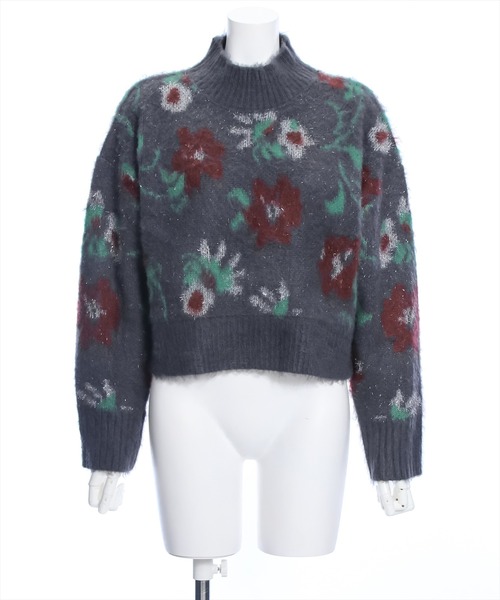 clear（クリア）の「ラメ入りジャカードニットトップス≪STAY MOTION≫（ニット/セーター・レディース・チャコールグレー/グレー・F）」の13枚目の写真