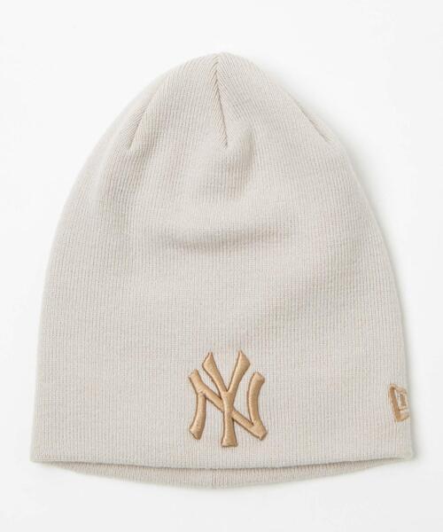 NEW ERA（ニューエラ）の「∴WEGO/別注NEWERA Basic Beanie（ニットキャップ/ビーニー・メンズ・アイボリー/ブラック/ベージュ系その他/ブラック系その他・FREE）」の3枚目の写真