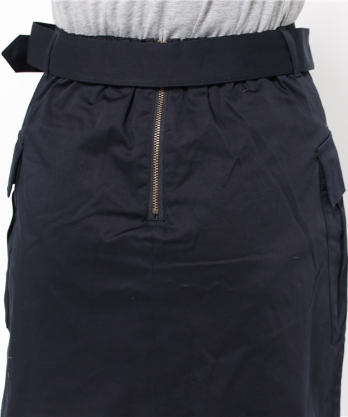 Chico(チコ)の「【who's who Chico】ベルト付ボックススカート(スカート・レディース・カーキ/ベージュ/ネイビー・FREE)」の8枚目の写真